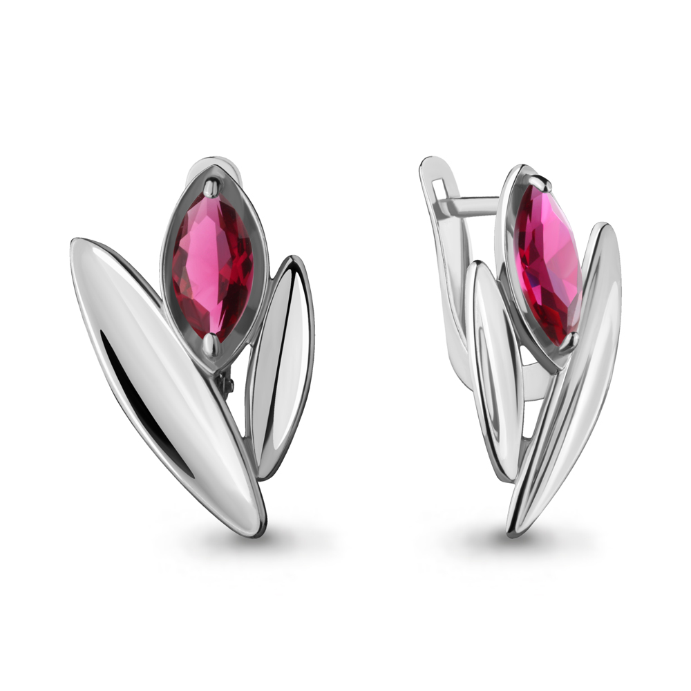 

Серьги из серебра с рубеллитом Aquamarine 47230604_925_р, 47230604_925_р