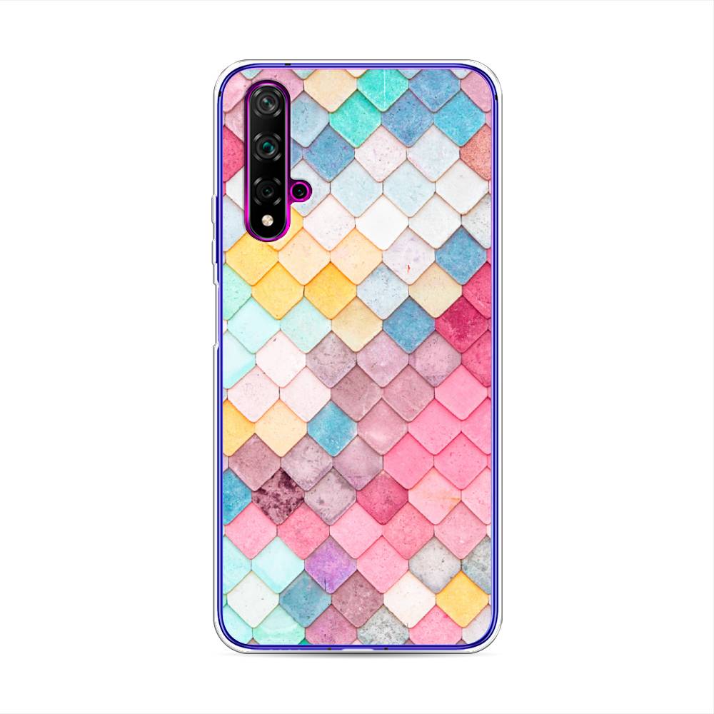 

Чехол Awog на Huawei Nova 5T "Нежные ромбики", Разноцветный, 610550-4