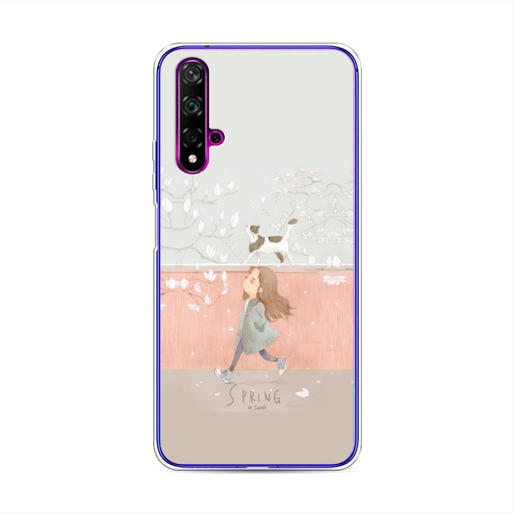 

Чехол Awog на Huawei Nova 5T "Девочка-весна", Разноцветный, 610550-7