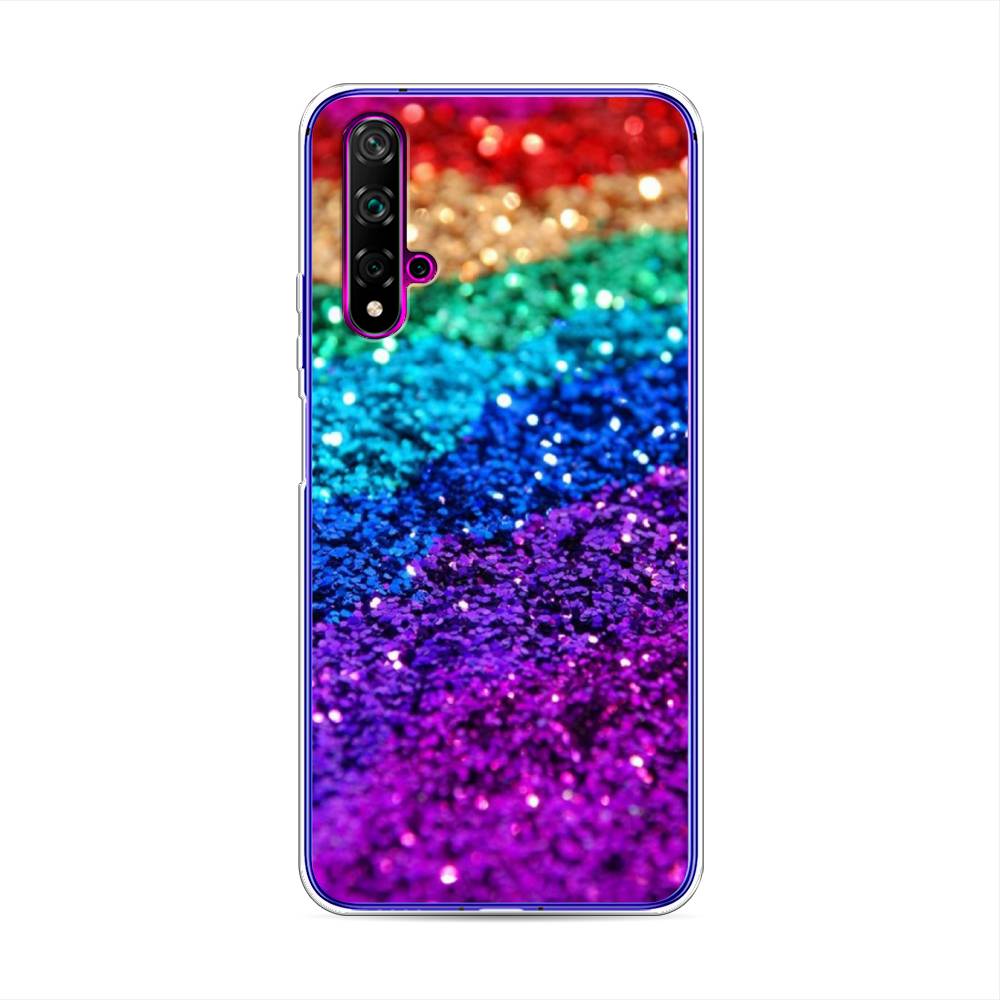 

Чехол Awog на Huawei Nova 5T "Блестящая радуга рисунок", Разноцветный, 610550-3
