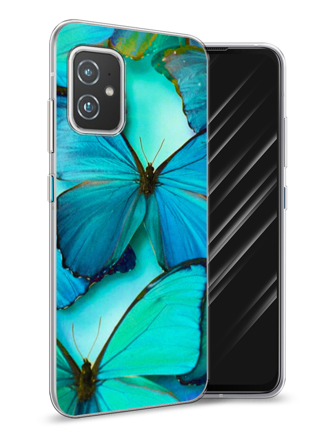 

Чехол Awog на Asus ZenFone 8 "Неоновые бабочки", Синий;белый, 44450-4