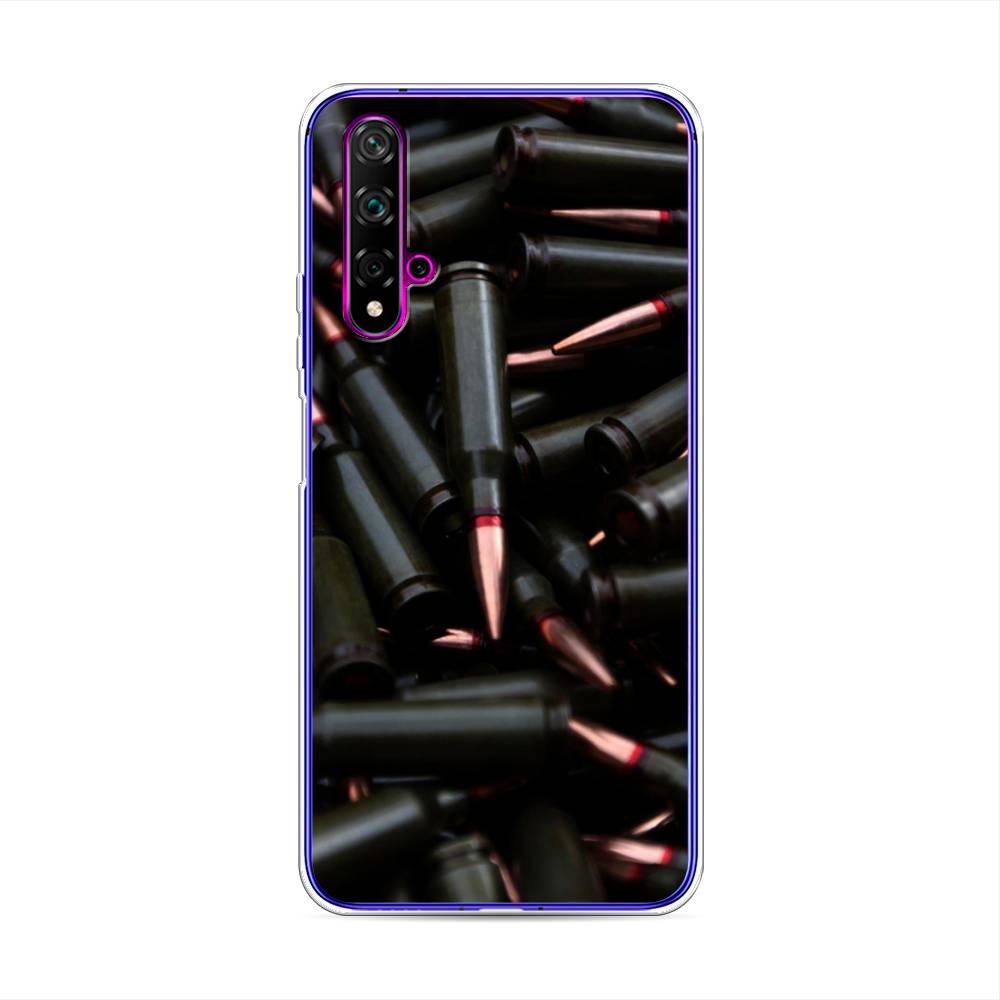 

Чехол Awog на Huawei Nova 5T "Пули черные", Разноцветный, 610550-5