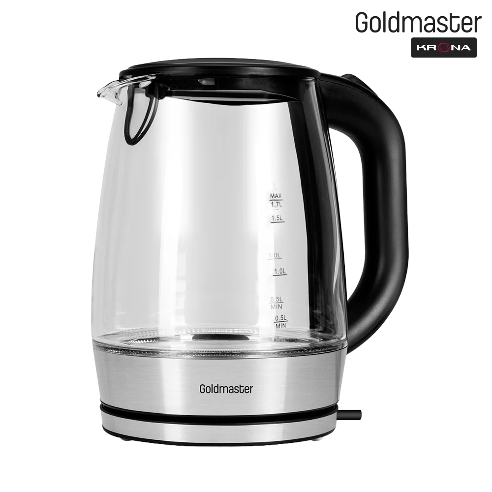 

Чайник электрический Goldmaster Goksu 1.7 л черный, GM-7387