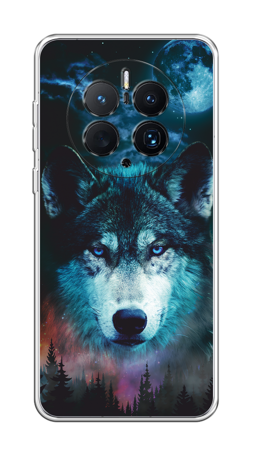 

Чехол на Huawei Mate 50 Pro "Лунный волк", Бирюзовый;розовый;синий, 6109950-1