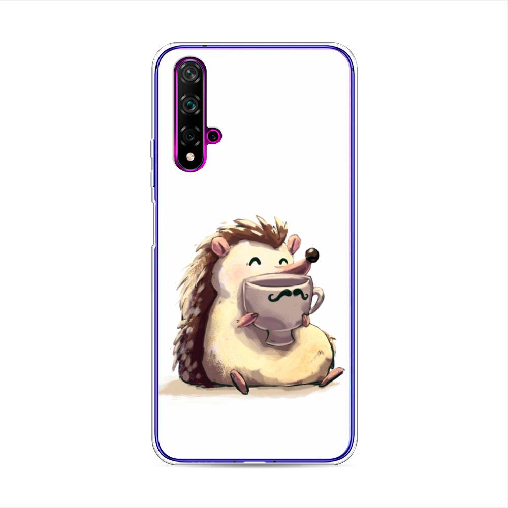 

Чехол Awog на Huawei Nova 5T "Еж кофеман", Разноцветный, 610550-10