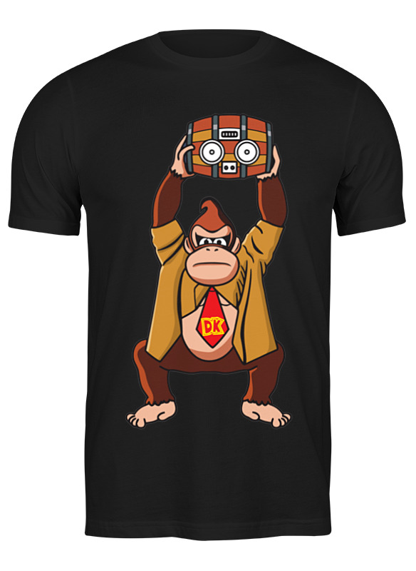 

Футболка женская Printio Donkey kong (nintendo) черная M, Черный, Donkey kong (nintendo)