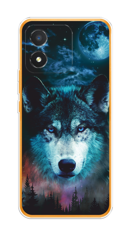 

Чехол на Honor X5 "Лунный волк", Бирюзовый;розовый;синий, 6120950-1