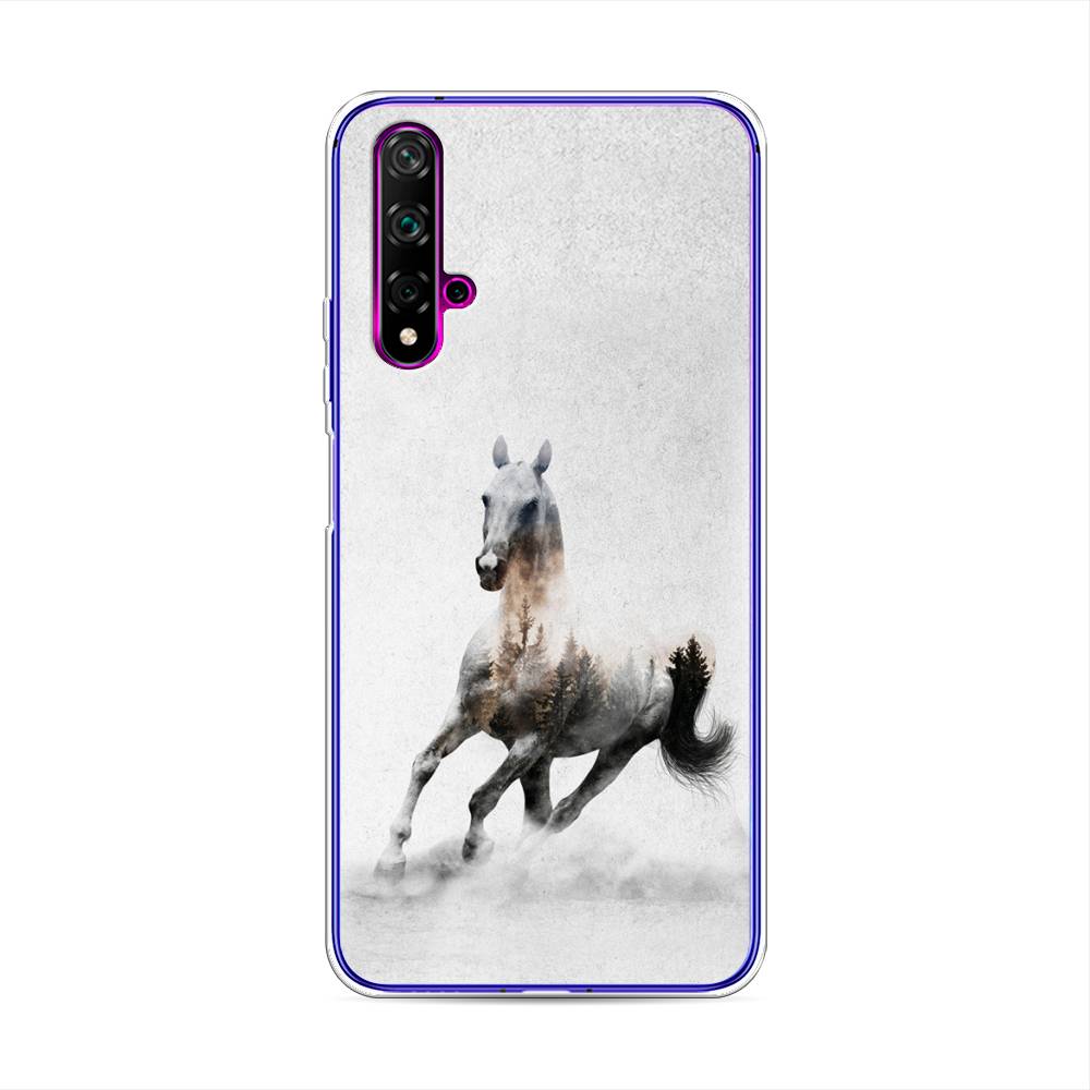 

Чехол Awog на Huawei Nova 5T "Лошадь лес", Разноцветный, 610550-2
