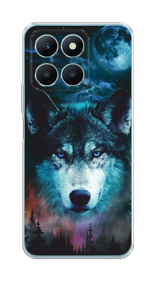 

Чехол на Honor X6A "Лунный волк", Бирюзовый;розовый;синий, 6122050-1