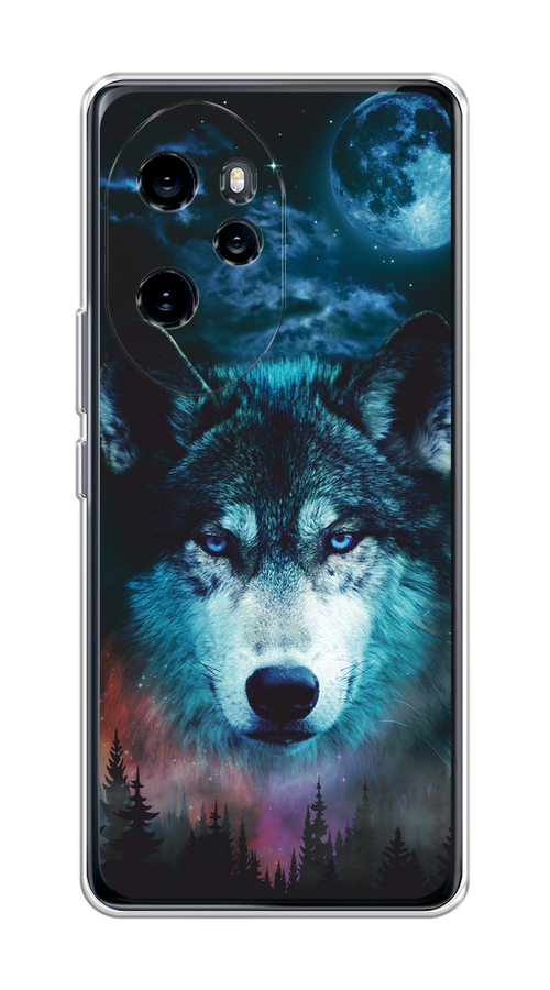 

Чехол на Honor 100 Pro "Лунный волк", Бирюзовый;розовый;синий, 6122850-1