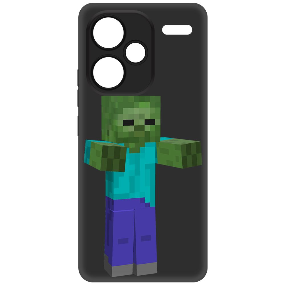 

Чехол-накладка Krutoff Soft Case Minecraft-Гигант для Xiaomi Redmi Note 13 Pro+ 5G черный