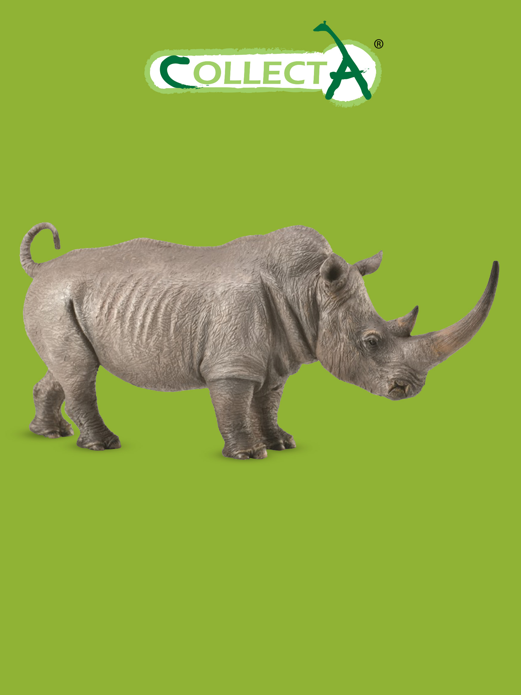 Фигурка Collecta животного Носорог белый фигурка safari ltd белый носорог детеныш