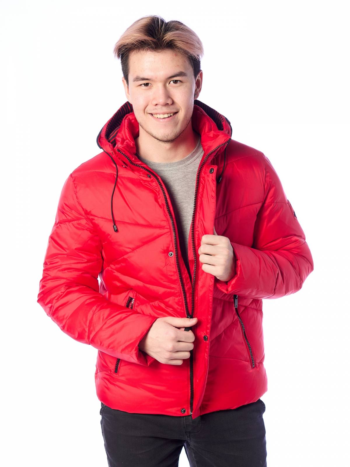 Зимняя куртка мужская Malidinu 4151 красная 54 RU