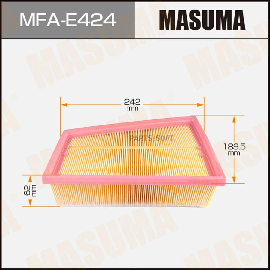 

MFA-E424_фильтр воздушныйRenault Fluence 2.0/Megane 1.4-1.9 08>/Scenic 1.4-1.9 09>