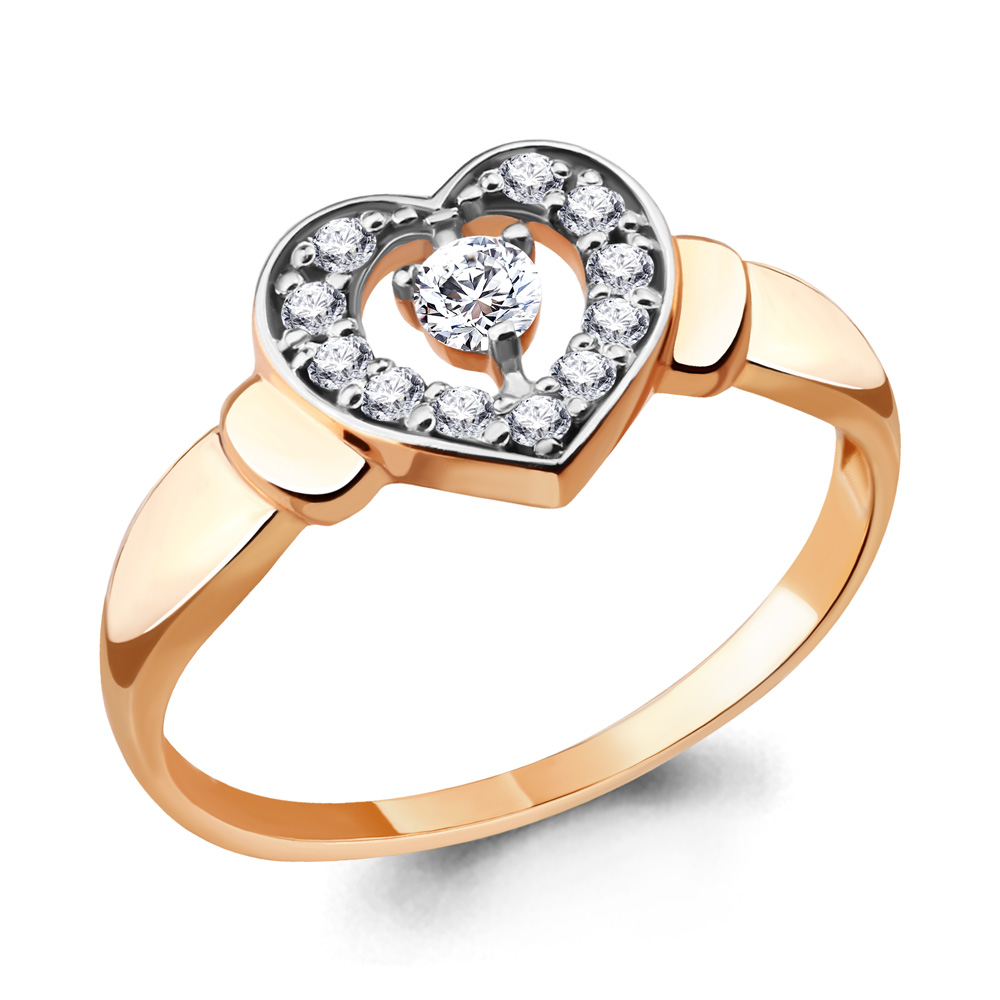 

Кольцо из серебра с фианитом р., Aquamarine 68527А, 68527А_925_з