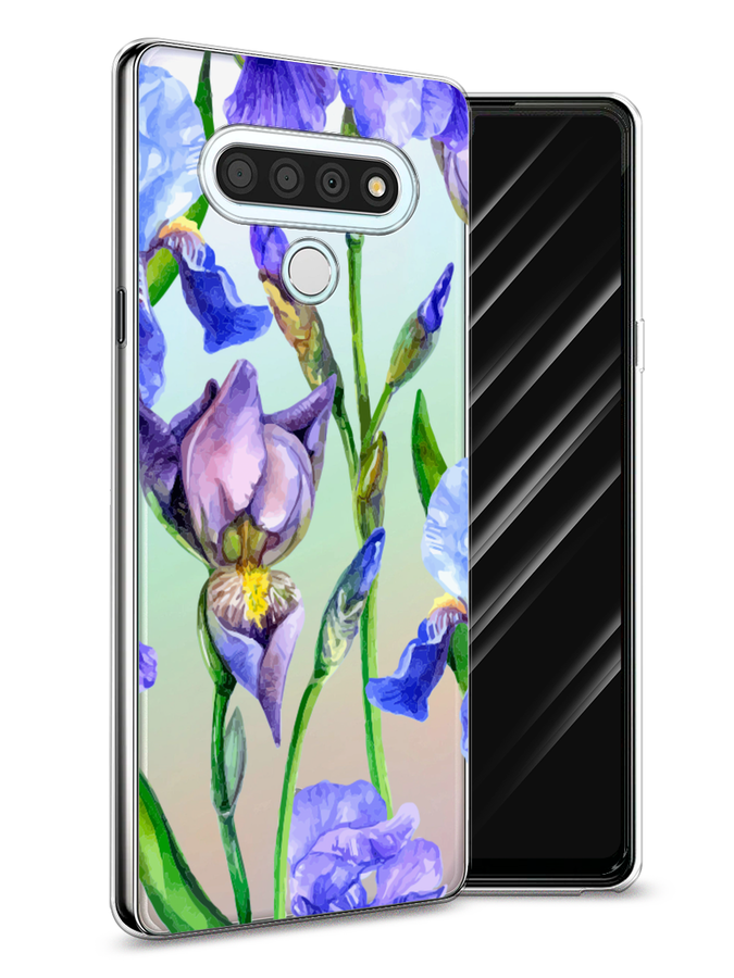 

Чехол Awog на LG Stylo 6 "Синие ирисы", Фиолетовый;голубой;зеленый, 84550-8