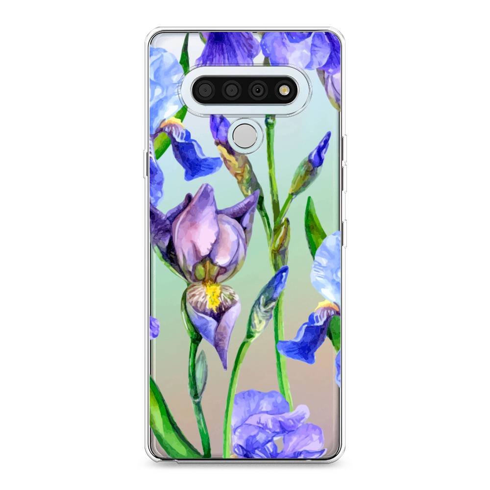фото Чехол awog "синие ирисы" для lg stylo 6