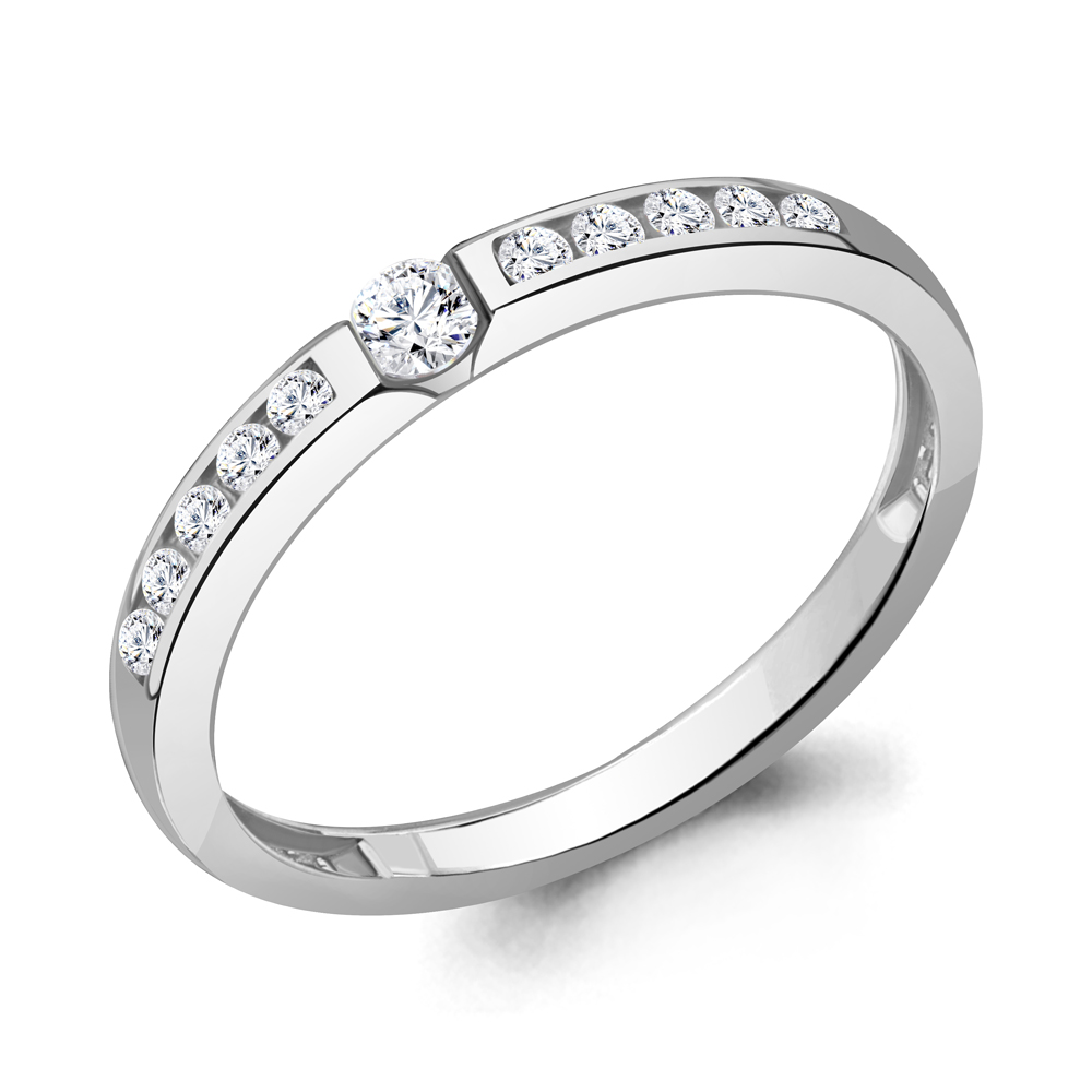 

Кольцо помолвочное из белого золота с бриллиантом р. Aquamarine 964180А, 964180А_585_бз