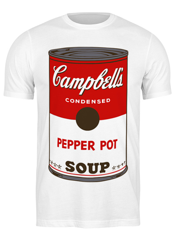 

Футболка мужская Printio Campbell's soup (энди уорхол) белая M, Белый, Campbell's soup (энди уорхол)