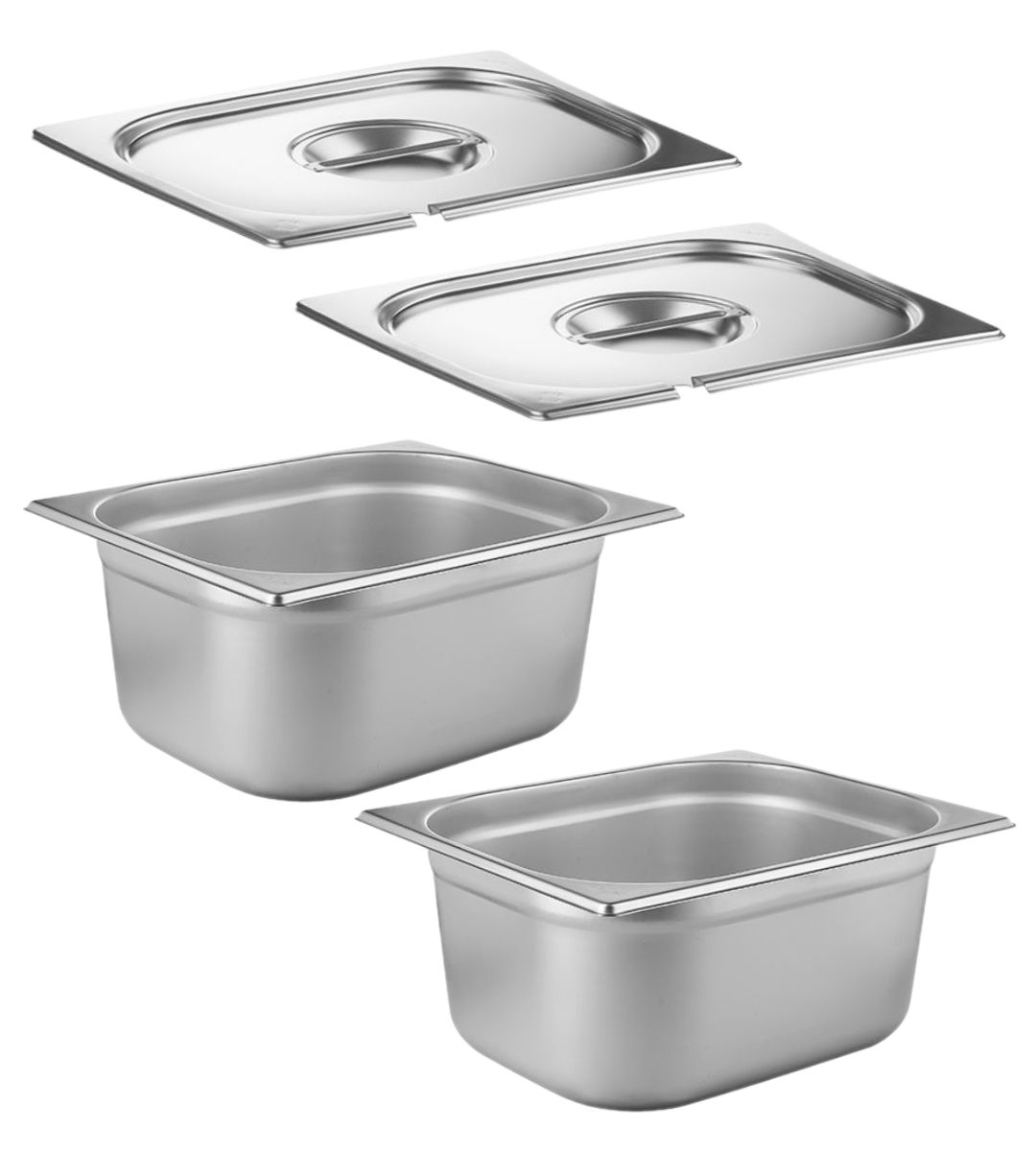 Гастроемкость ULMI GN 1/2 х 150 мм с крышкой с вырезом 2 штуки 226754