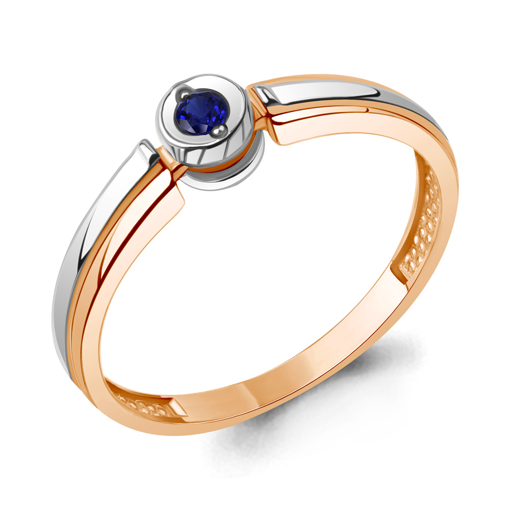 

Кольцо из красного золота с сапфиром р., Aquamarine 964193к, 964193к_585_кз