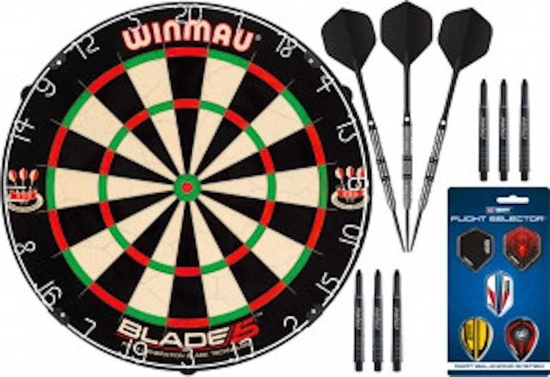 фото Комплект для игры в дартс winmau champion (профессиональный уровень) сизаль