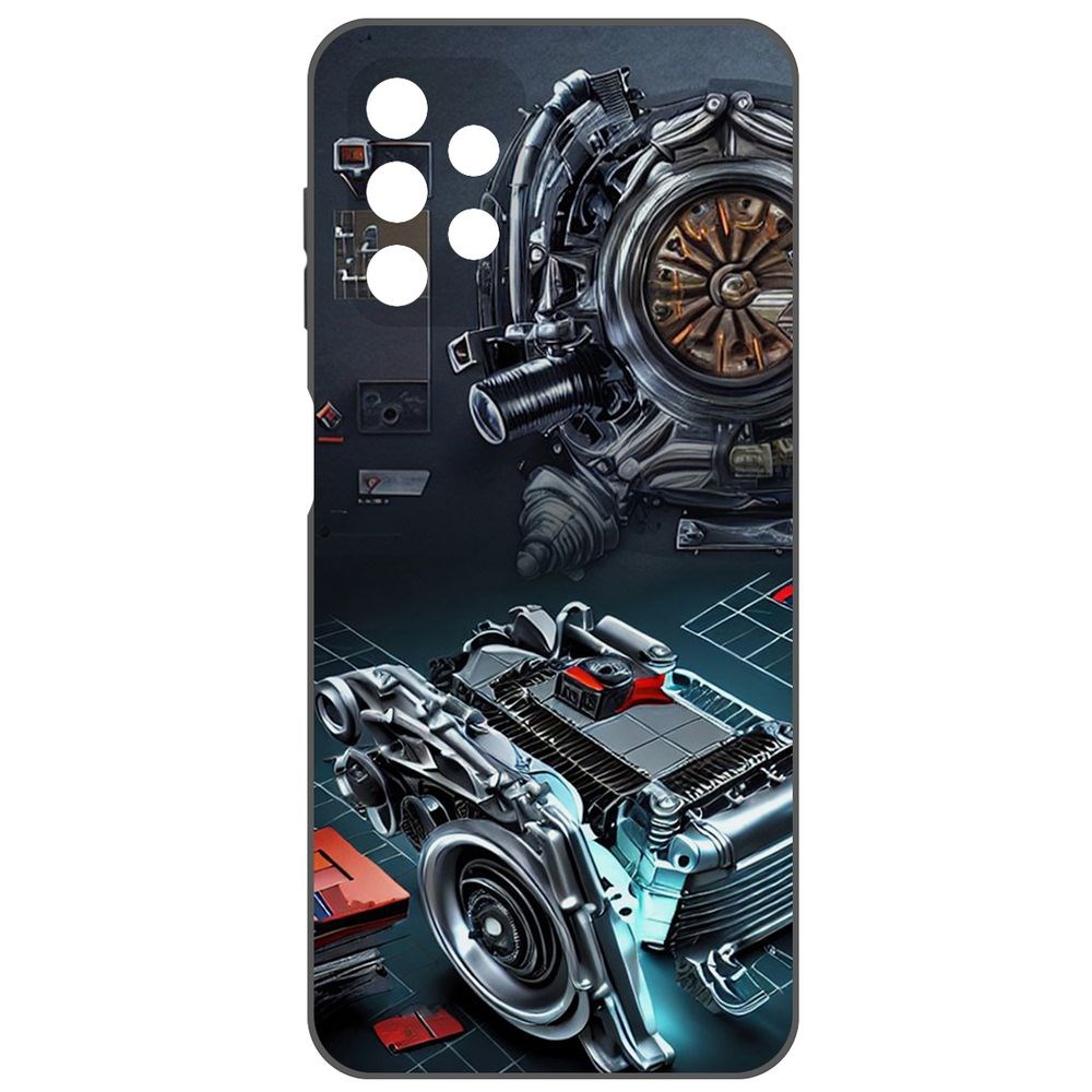 

Чехол-накладка Софт Моторы для Samsung Galaxy A13s (A137), Черный