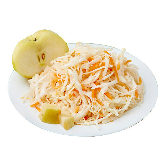 

Капуста ФЭГ квашеная с морковью и яблоками +-200 г