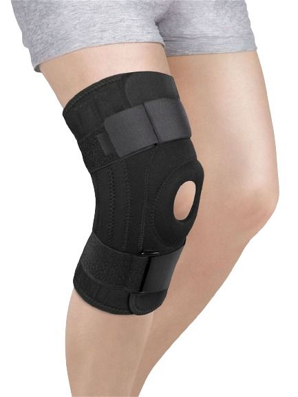 Ортез на коленный сустав Ttoman KS-RP с силиконовым кольцом и шарнирами р.M