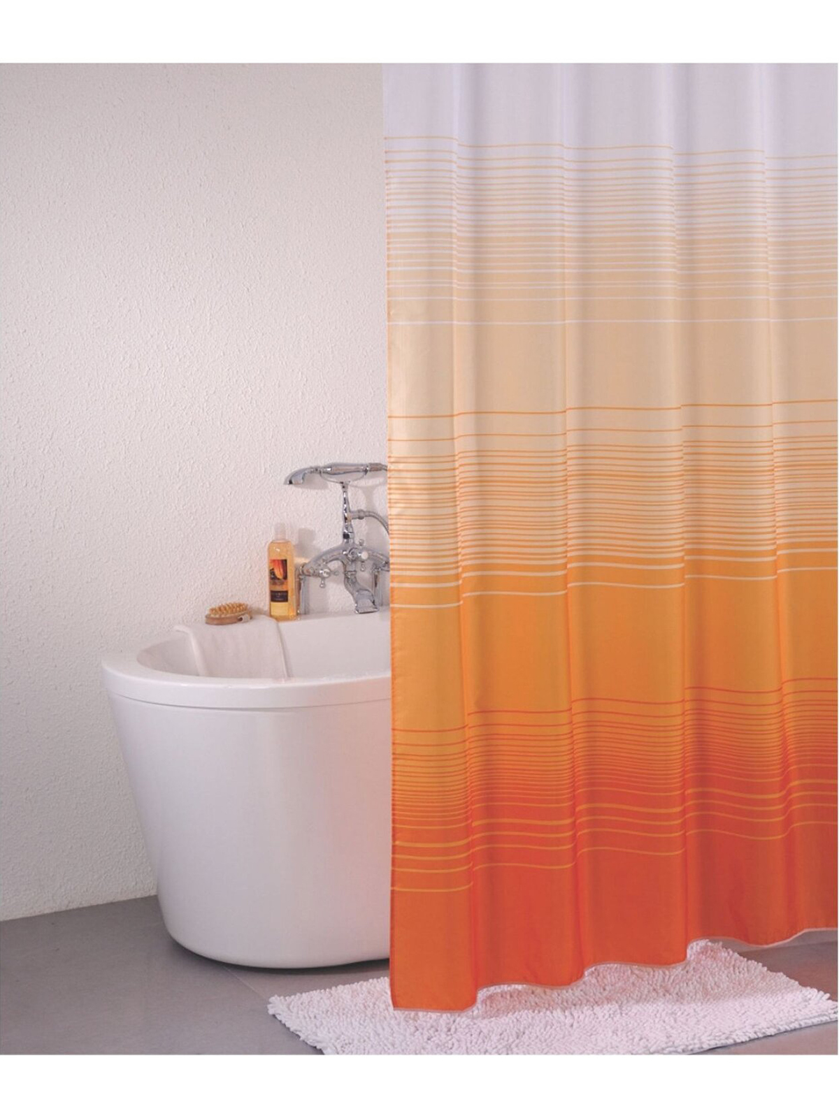 фото Штора для ванны orange 200х200 см, оранжевый jinn