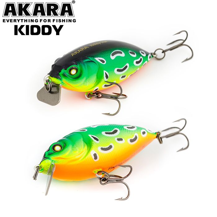 

Воблер Akara Kiddy 55F 9 гр 1/3 oz 2,2 in A117, Разноцветный, Kiddy