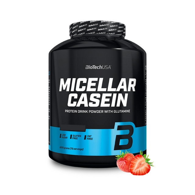 фото Мицеллярный казеин biotechusa micellar casein порошок 2270 г, клубника