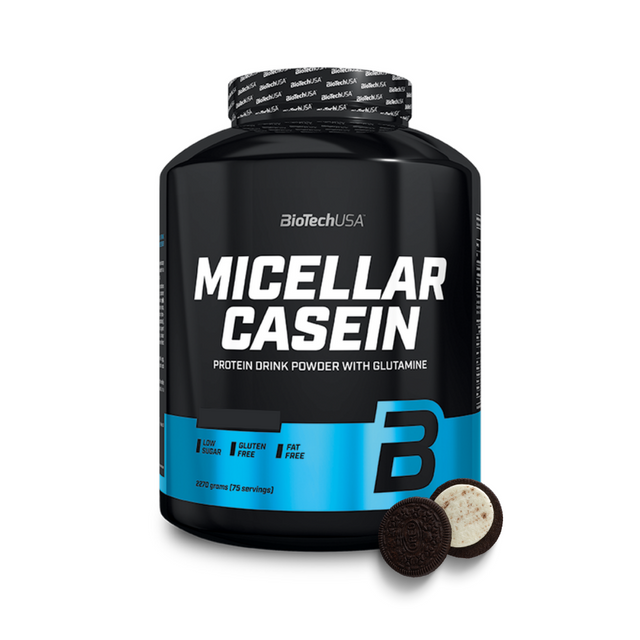 фото Мицеллярный казеин biotechusa micellar casein порошок 2270 г, печенье с кремом