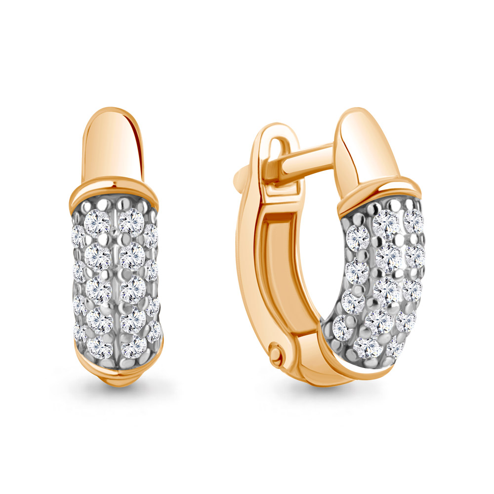 

Серьги из красного золота с бриллиантом Aquamarine 942999к, 942999к_585_кз