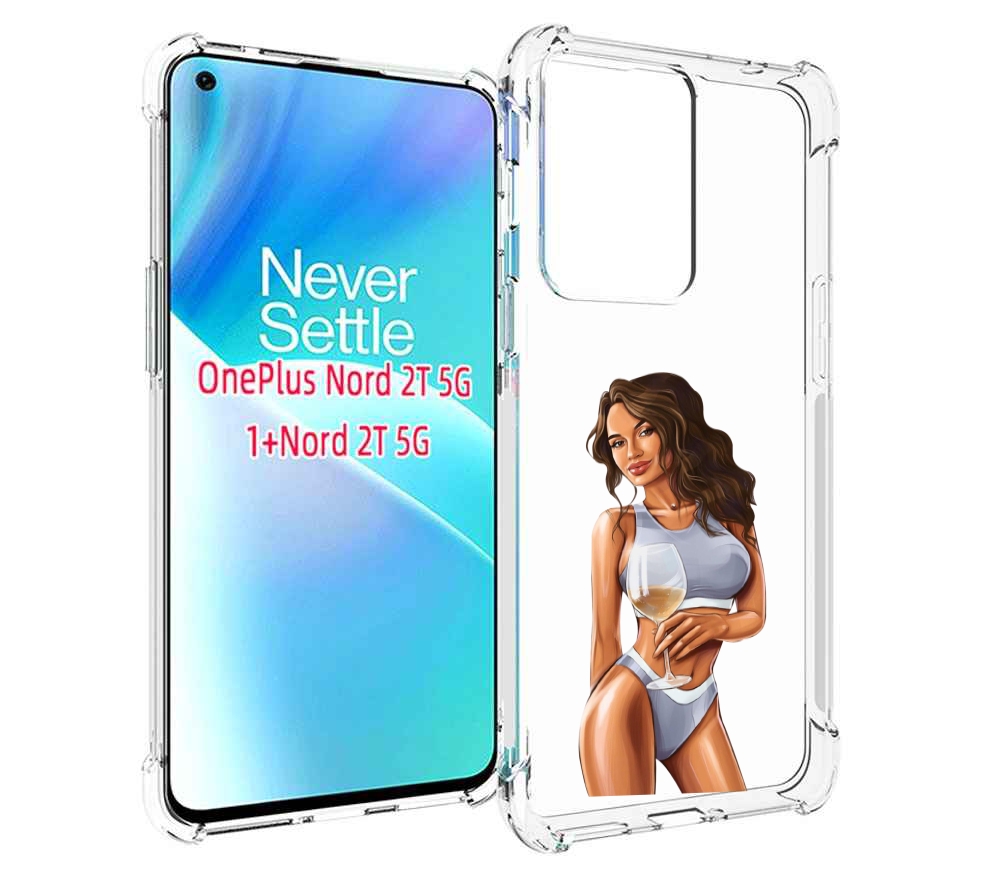 

Чехол MyPads девушка-в-сером-купальнике- женский для OnePlus Nord 2T, Прозрачный, Tocco