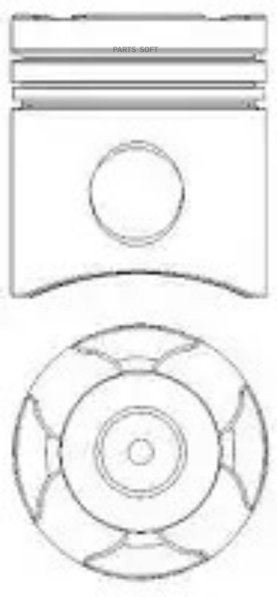 

Поршень NURAL 87-143800-30 d128; MAN TGA D2866LF23-28 Euro 3