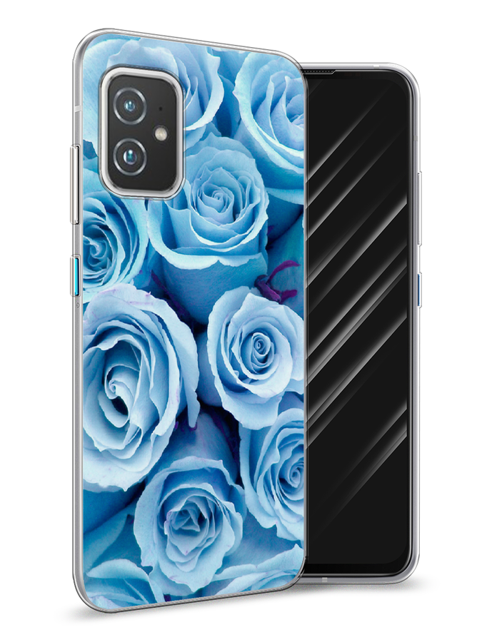 

Чехол Awog на Asus ZenFone 8 "Лазурные розы", Голубой, 44450-8