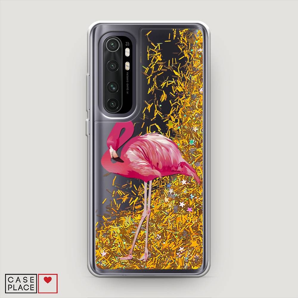 

Чехол Awog на Xiaomi Mi Note 10 Lite "Застенчивый фламинго", Разноцветный, 38490-1