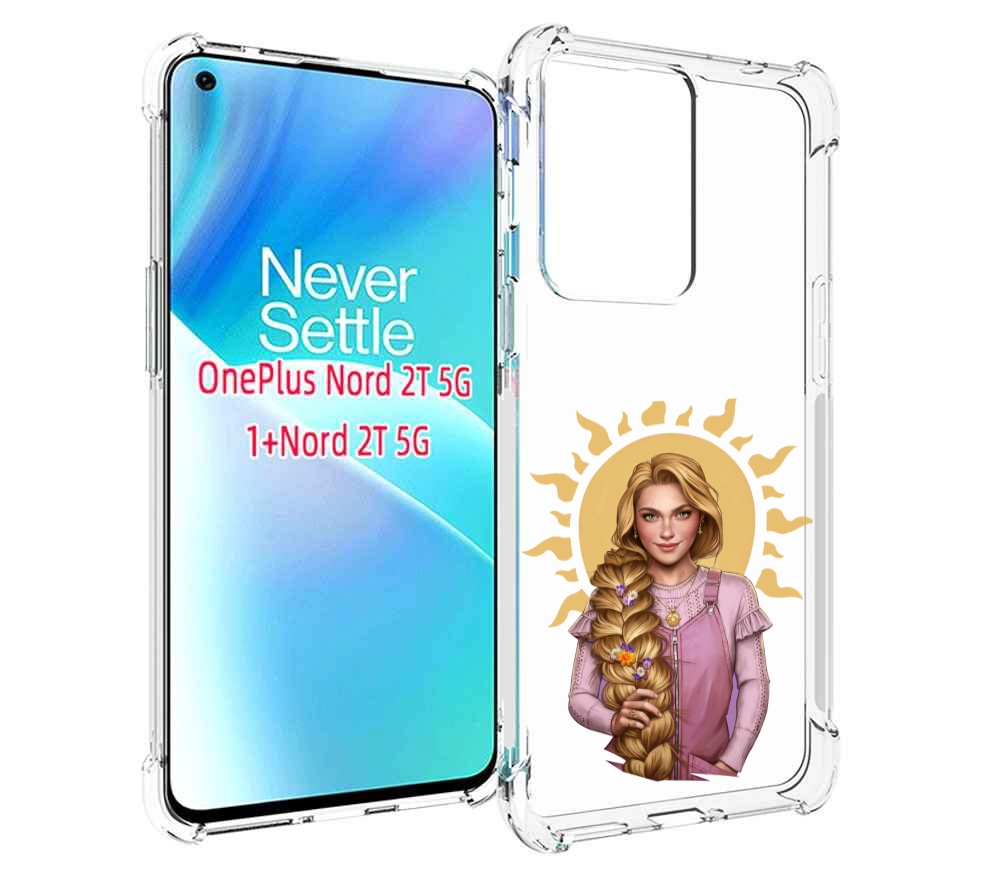 

Чехол MyPads девушка-с-большой-косой для OnePlus Nord 2T, Прозрачный, Tocco