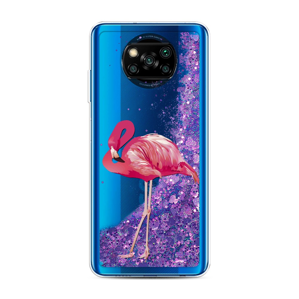 

Чехол Awog на Poco X3/X3 Pro "Застенчивый фламинго", Разноцветный, 39292-1