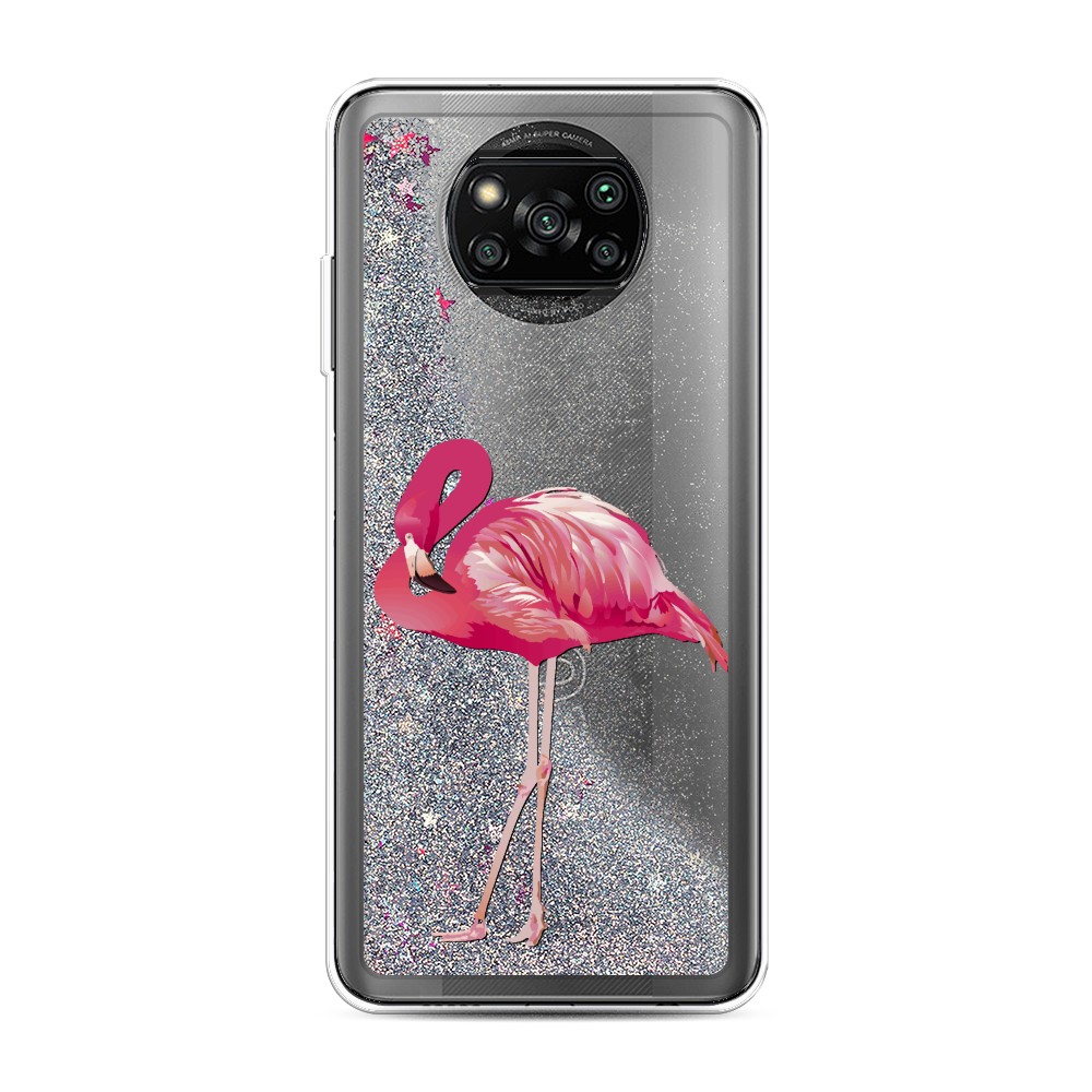 

Чехол Awog на Poco X3/X3 Pro "Застенчивый фламинго", Разноцветный, 310691-1