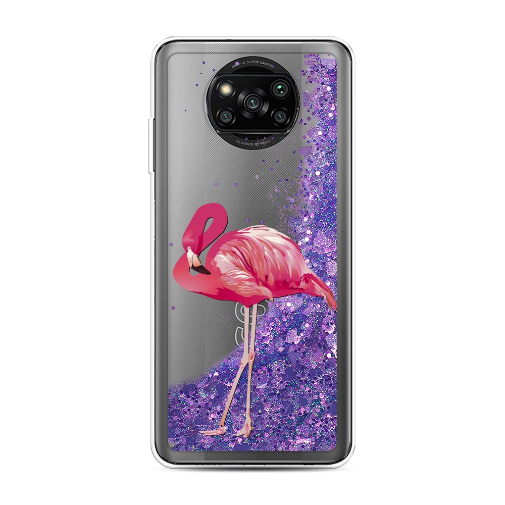 

Чехол Awog на Poco X3/X3 Pro "Застенчивый фламинго", Разноцветный, 310692-1