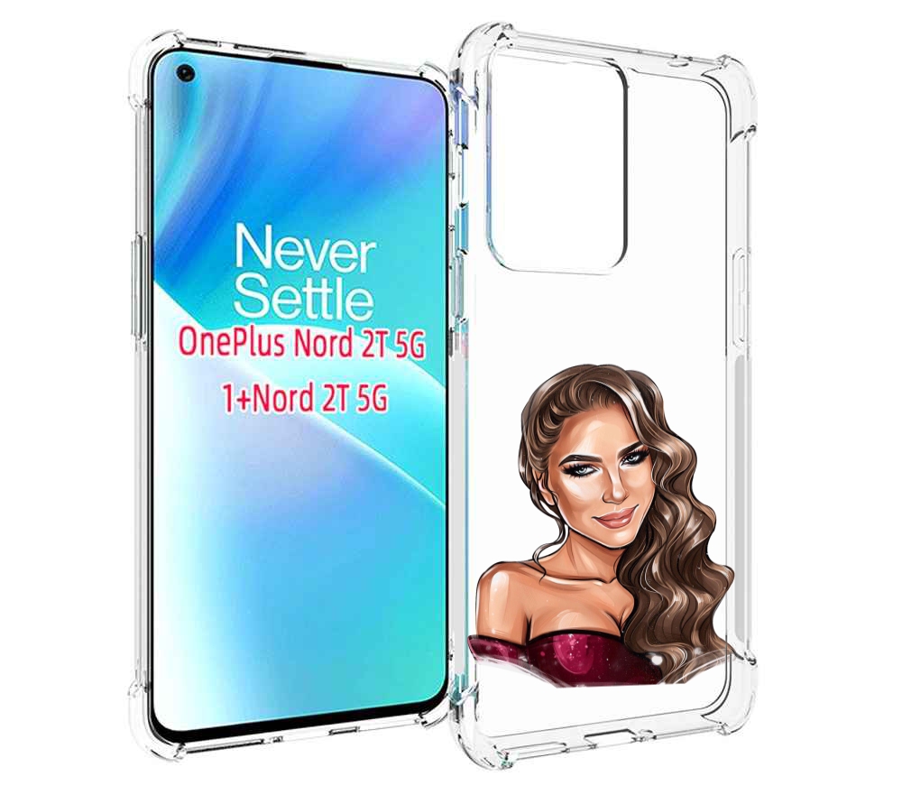 

Чехол MyPads девушка-с-улыбкой женский для OnePlus Nord 2T, Прозрачный, Tocco