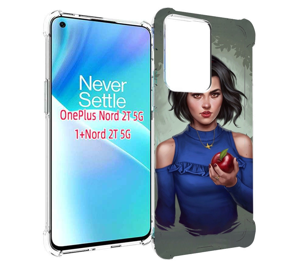 

Чехол MyPads девушка-с-яблоком женский для OnePlus Nord 2T, Прозрачный, Tocco