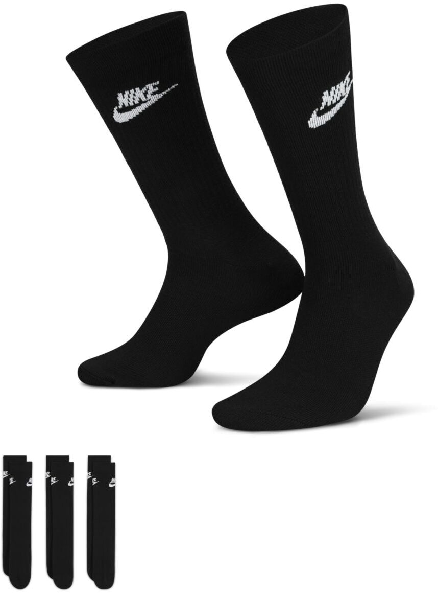 

Комплект носков унисекс Nike Sportswear Everyday Essential Socks 3P черных XL, Черный, Sportswear Everyday Essential Socks 3P