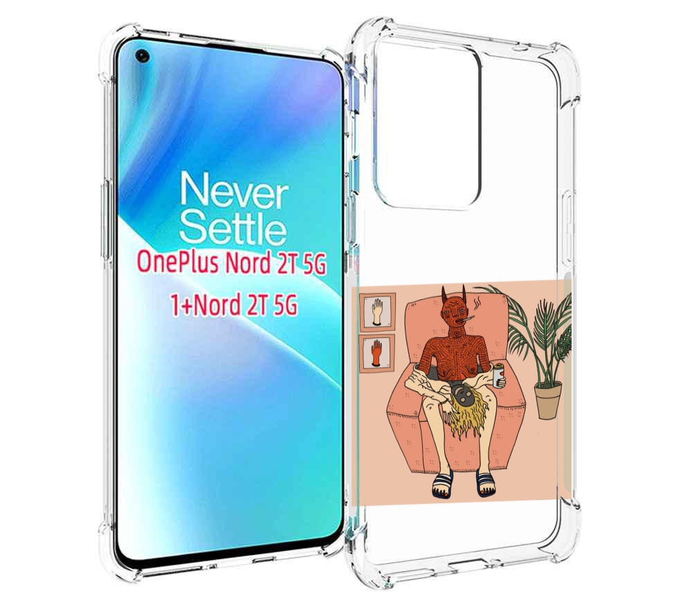 

Чехол MyPads девушка-сняла-кожу для OnePlus Nord 2T, Прозрачный, Tocco