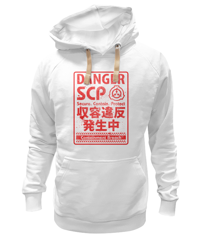 

Худи унисекс Printio Scp foundation белое S, Белый, Scp foundation