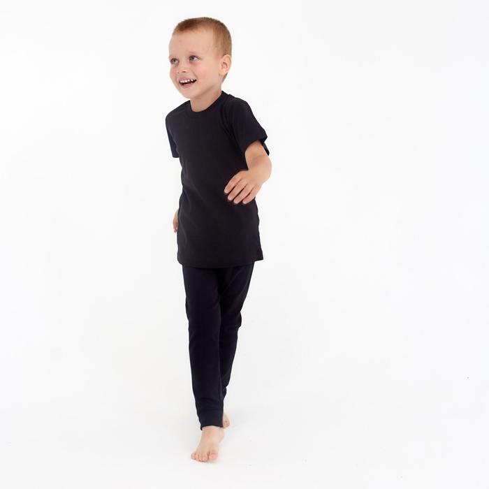 Термобелье для мальчика (кальсоны), цвет черный, рост 158 см