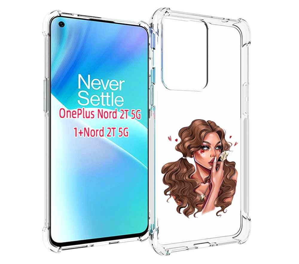 

Чехол MyPads девушка-со-стрелой женский для OnePlus Nord 2T, Прозрачный, Tocco