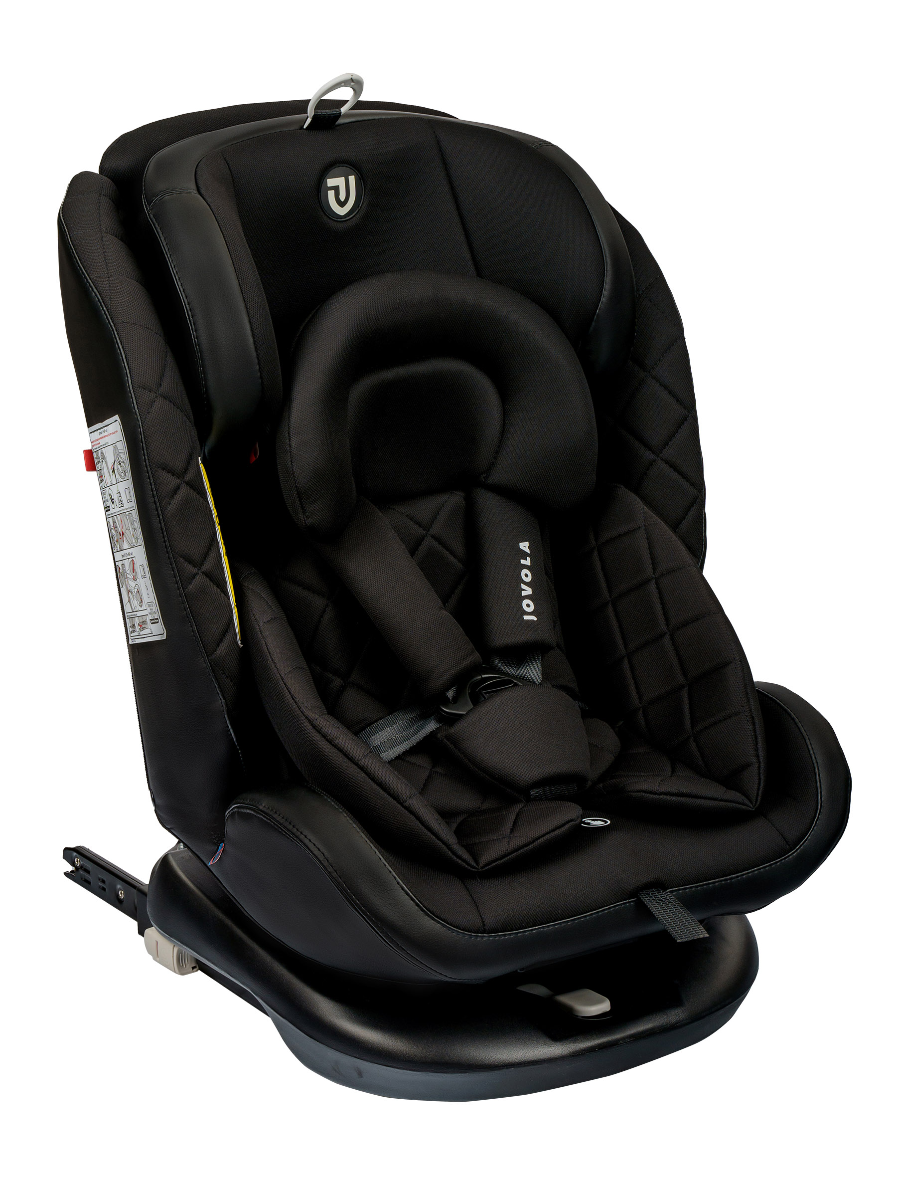 Автокресло Indigo Jovola Fuller Isofix, гр.0,1,2,3, от 0 до 36 кг, черный автокресло indigo jovola fuller isofix гр 0 1 2 3 от 0 до 36 кг серый